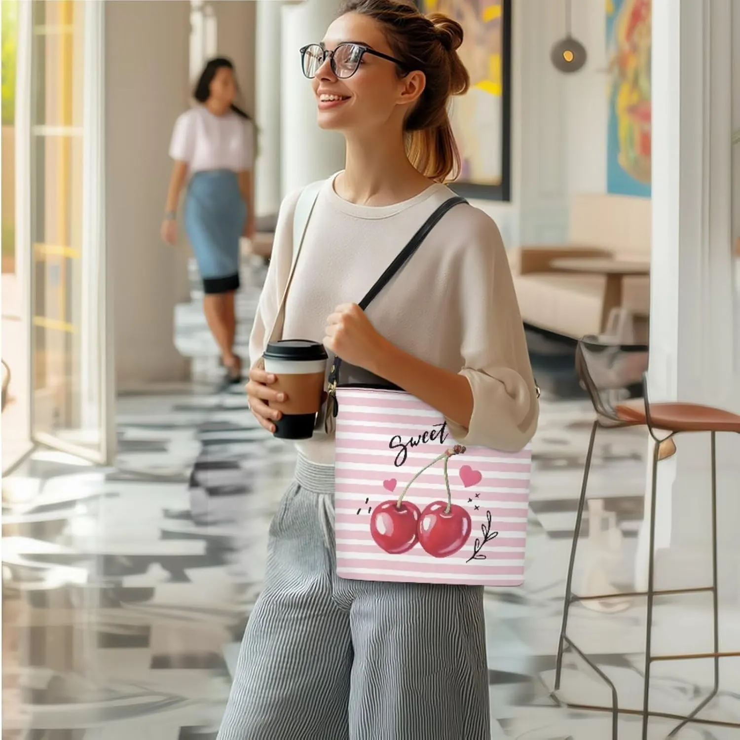 3 Piece Purse Sets for Women with Wallet Valentine's Day Satchel Tote Bags Leather Hobo Crossbody Bags