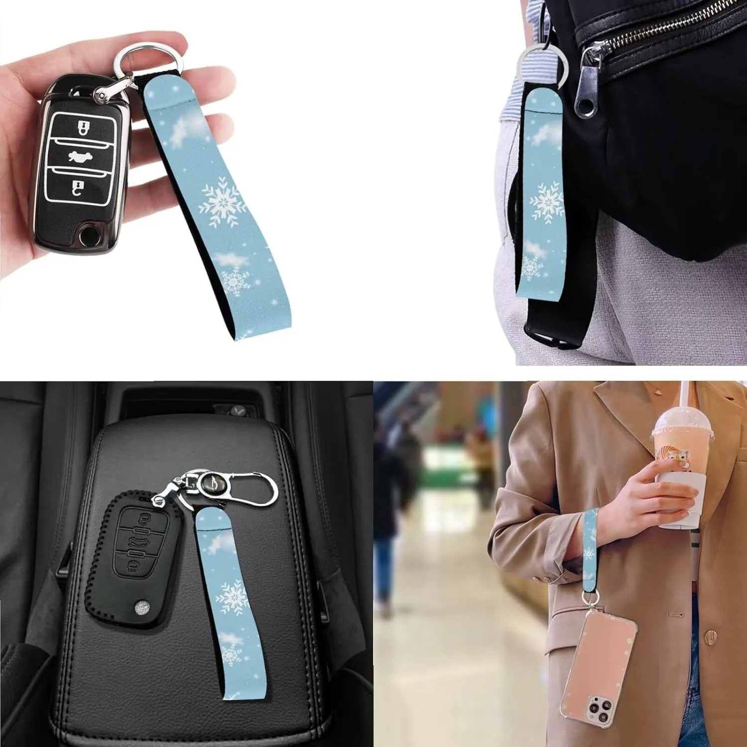 3Pcs Crossbody Bags Set Tote Bag Crossbody Bags for Women Wristlet Wallets for Women Keychain