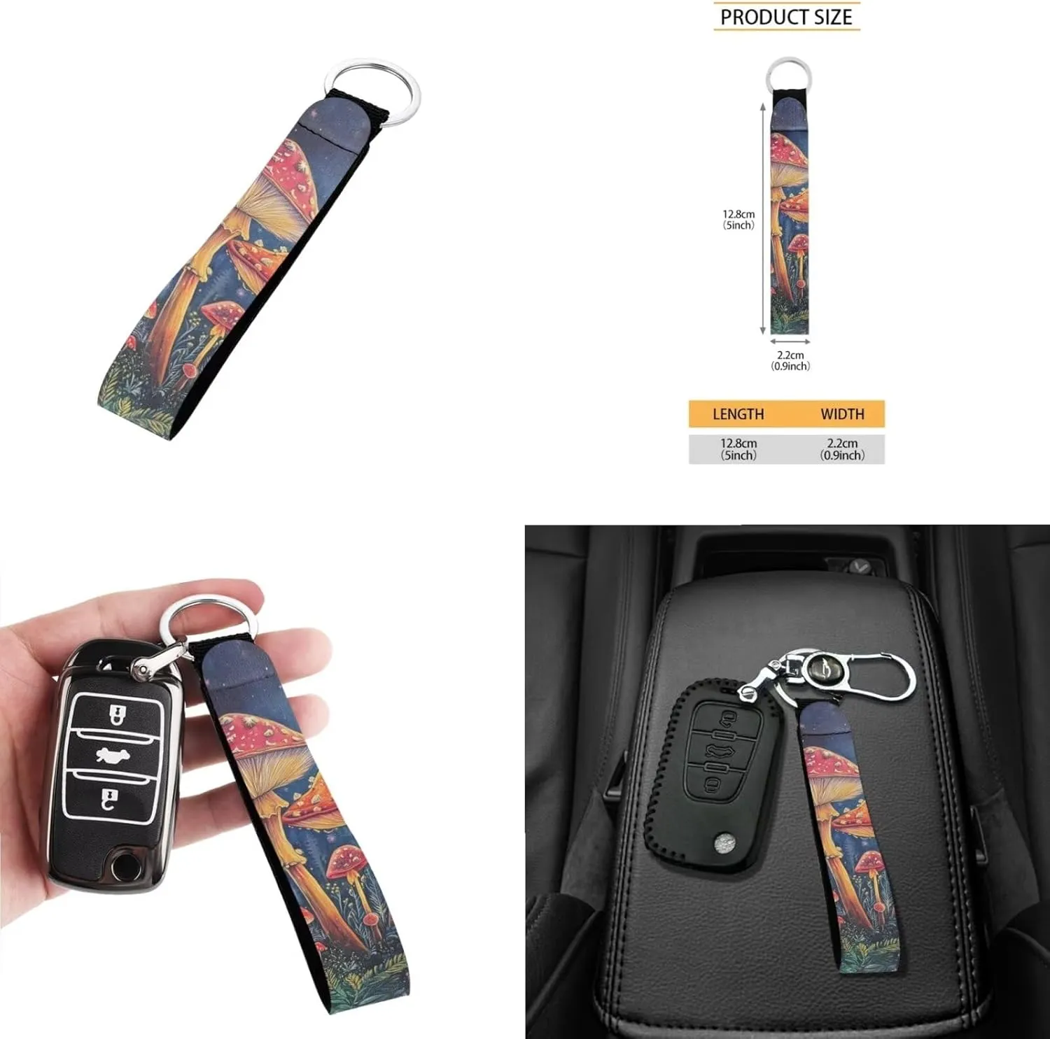 3pcs Tote Handbags Wallet and Keychain for Women Daliy Use