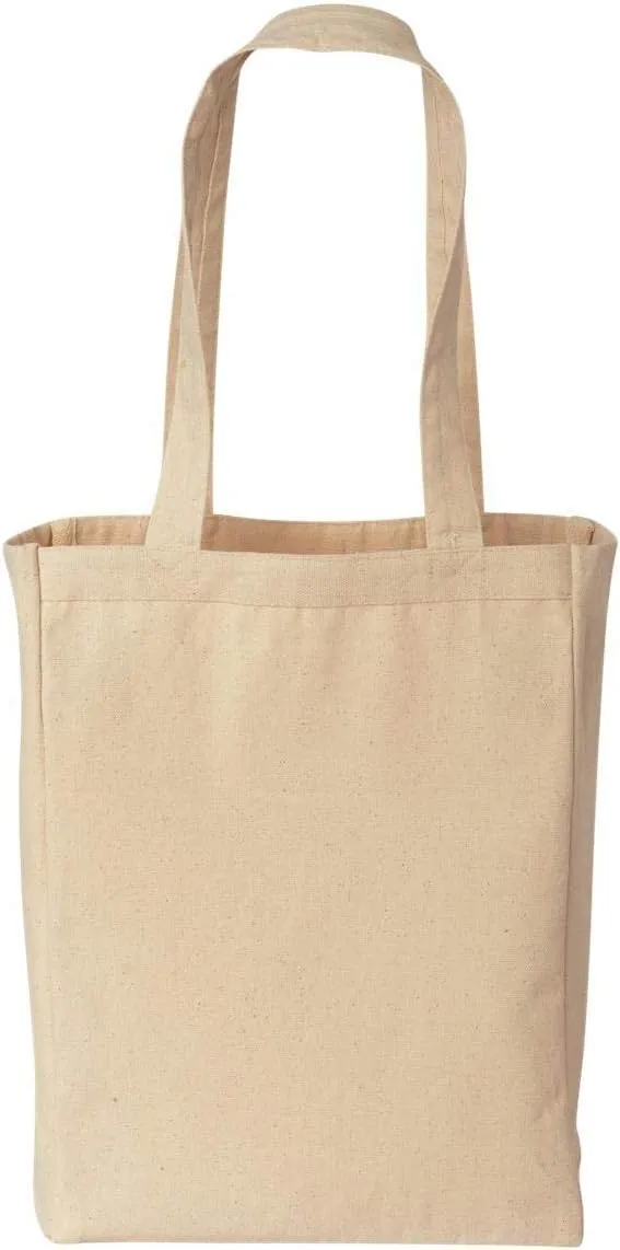 8861 - Gusseted 10 Ounce Cotton Canvas Tote