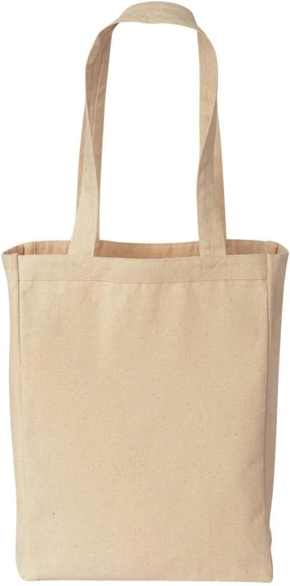 8861 - Gusseted 10 Ounce Cotton Canvas Tote