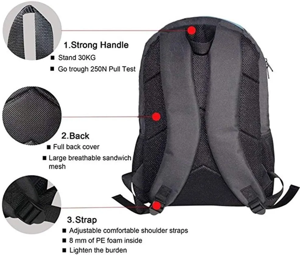 Aeoiba Laptop Computer Backpack, Multi-functional School Hiking Work Daypacks Waterproof Business Computer Backpack Bag Fit 15.6 Laptop and Notebook