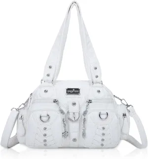 Angel Kiss Large Hobo Bags for Women Crossbody Bag Travel Shoulder bag Roomy Multi-functional Vegan Leather Satchel Tote