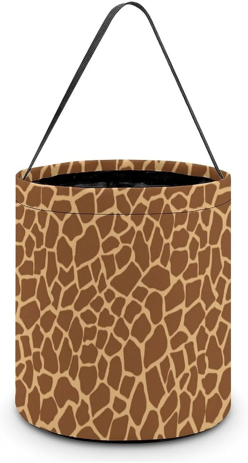 Animal Giraffe Funny Easter Egg Bags Trick-o-r-Treat Tote Bag Reusable Bucket Storage Basket Handbag Party Novelty