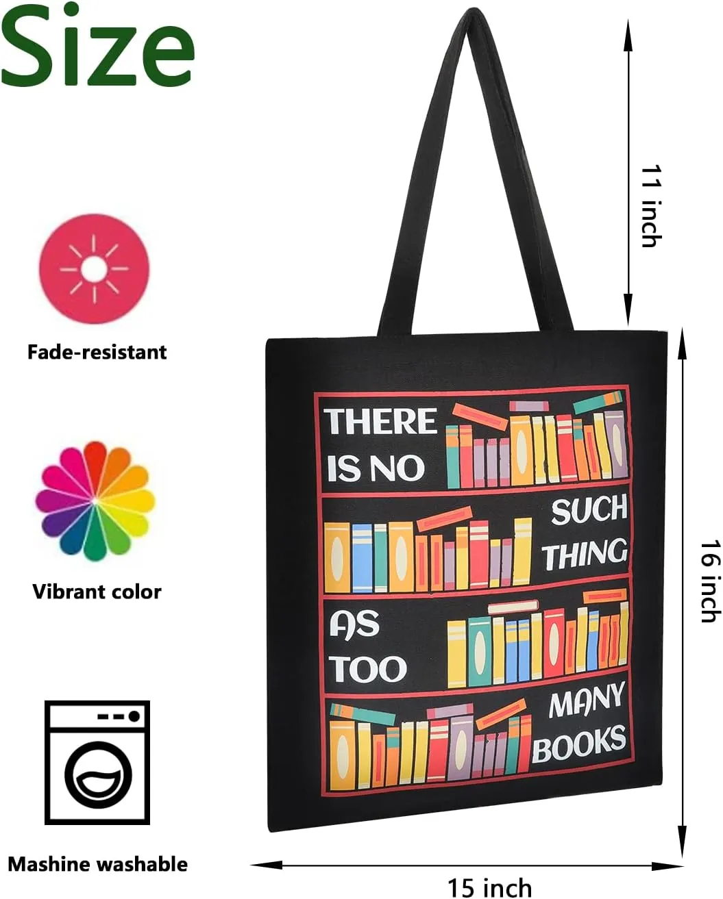 AUSVKAI Canvas Tote Bag Aesthetic for Women, Cute Reusable Cloth Cotton Bags for Shopping Beach Grocery