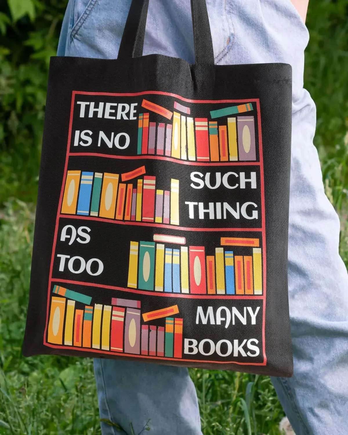 AUSVKAI Canvas Tote Bag Aesthetic for Women, Cute Reusable Cloth Cotton Bags for Shopping Beach Grocery