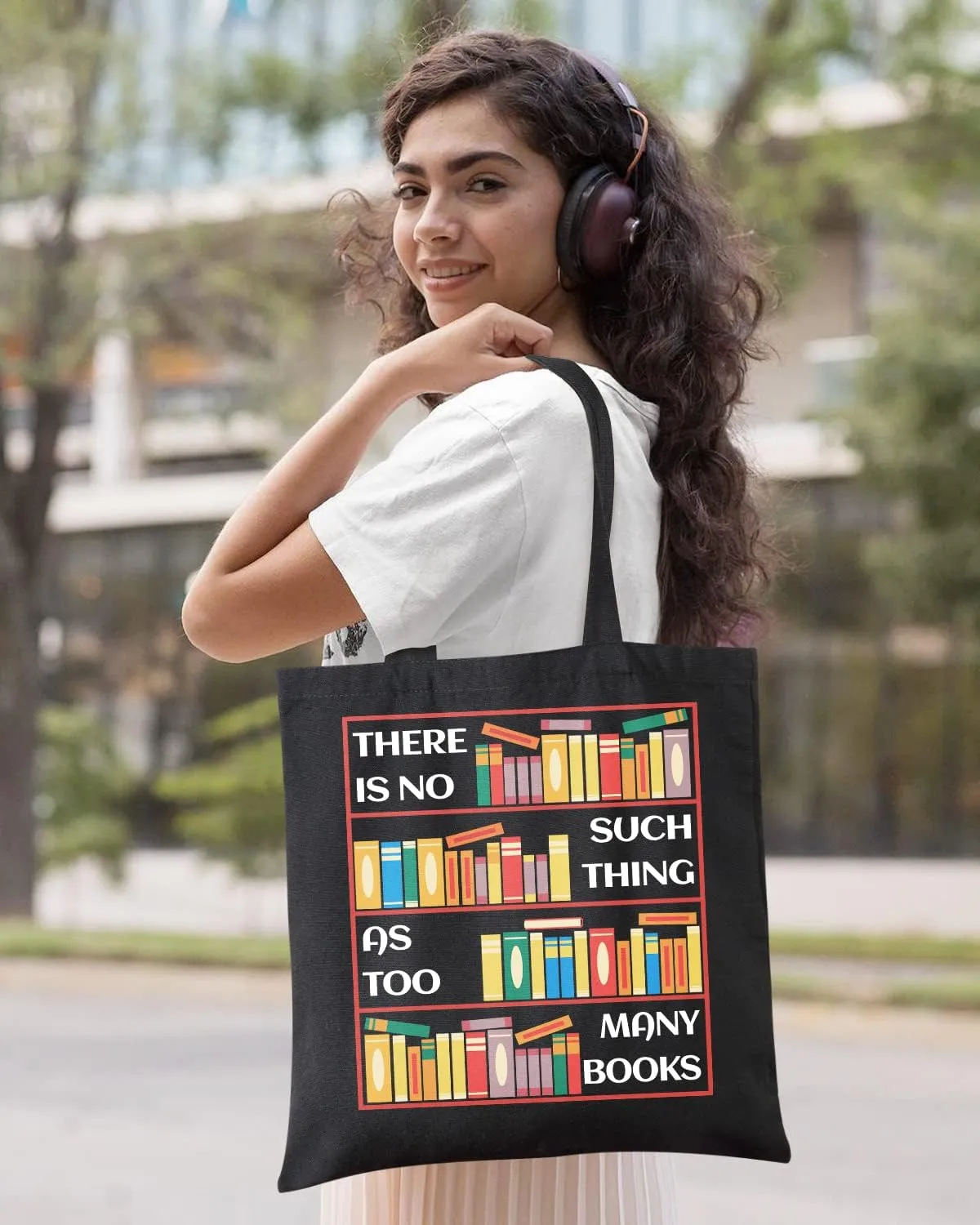 AUSVKAI Canvas Tote Bag Aesthetic for Women, Cute Reusable Cloth Cotton Bags for Shopping Beach Grocery