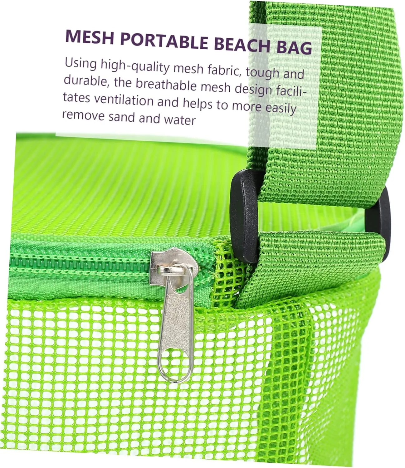 Beach Bag Cooler Mesh Bag for Boys and Girls Seashell Storage Tote Packable Beach Pouch