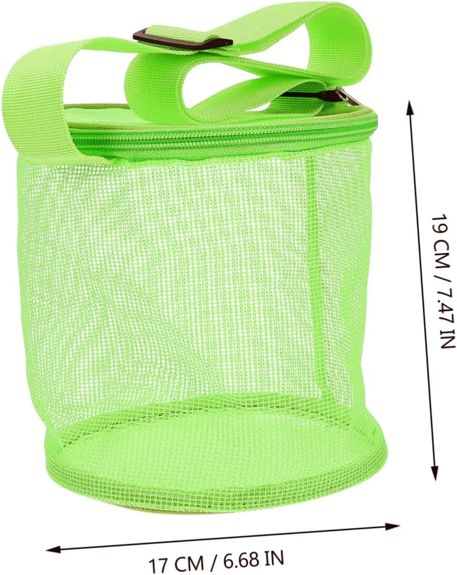 Beach Bag Cooler Mesh Bag for Boys and Girls Seashell Storage Tote Packable Beach Pouch