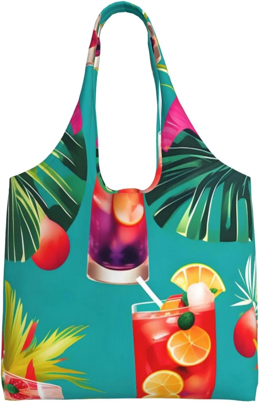 Bloom Sunflower Canvas Aesthetic Tote Bag for Women Beach Bag Shopping Bags Shoulder Bag Reusable Grocery Bags