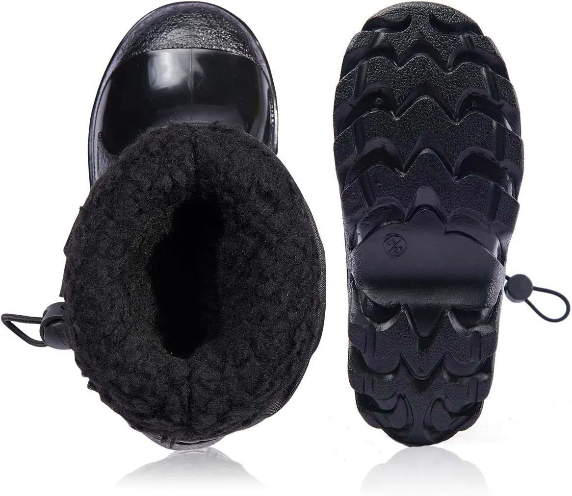 BMCiTYBM Kids Snow Boots Boys Girls Toddler Winter Waterproof Shoes Cold Weather Outdoor Lightweight (Toddler/Little Kids/Big Kids)
