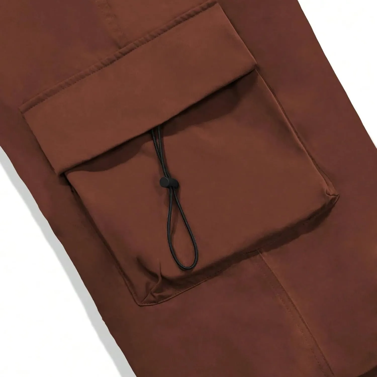 Cargo Pant for Men Elastic Waist Drawstring Men Work Pant with Pockets Casual Wide Leg Cargo Joggers