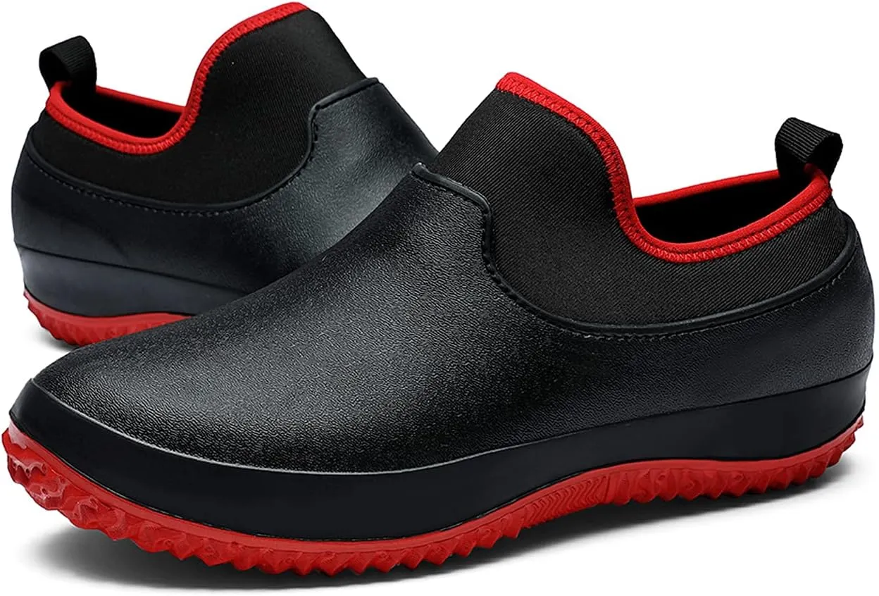 Chef Shoes Waterproof Non Slip Water Shoes Safety Garden Shoes Kitchen Shoes Rain Boots Catering Sneakers Work Clogs for Men Women
