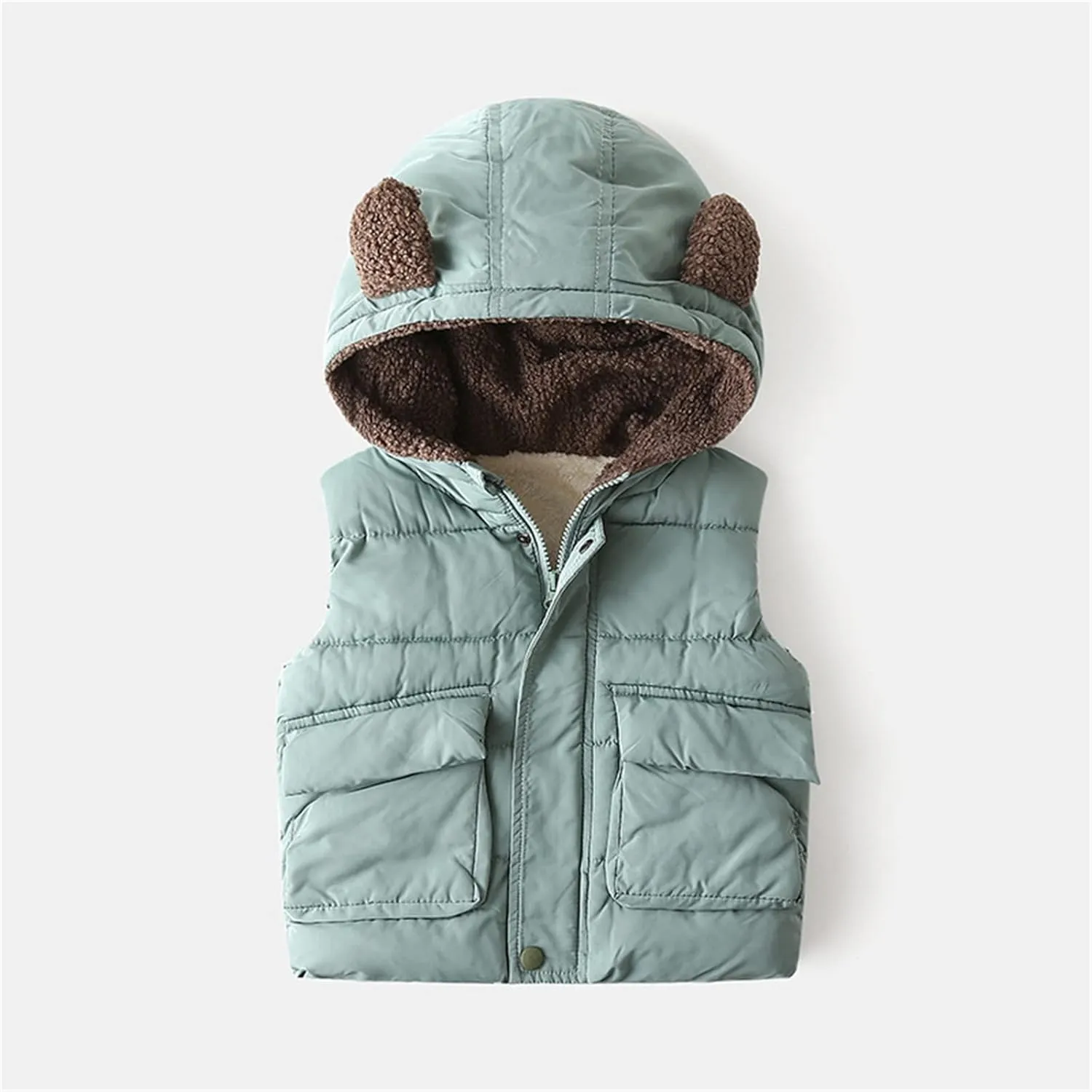 Children's Padded Coat Kids Toddler Baby Girls Boys Autumn Winter Warm Thick Ear Cotton Winter Coats for Toddler Boys