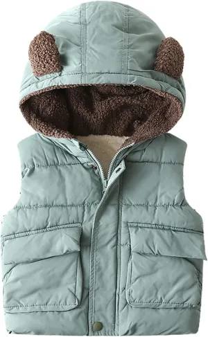 Children's Padded Coat Kids Toddler Baby Girls Boys Autumn Winter Warm Thick Ear Cotton Winter Coats for Toddler Boys