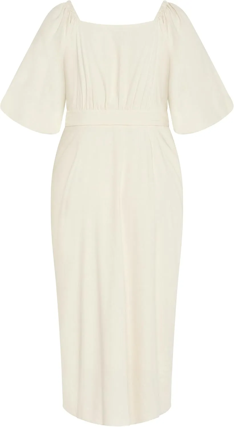 City Chic Women's Plus Size Dress - Claudine Wrap Midi