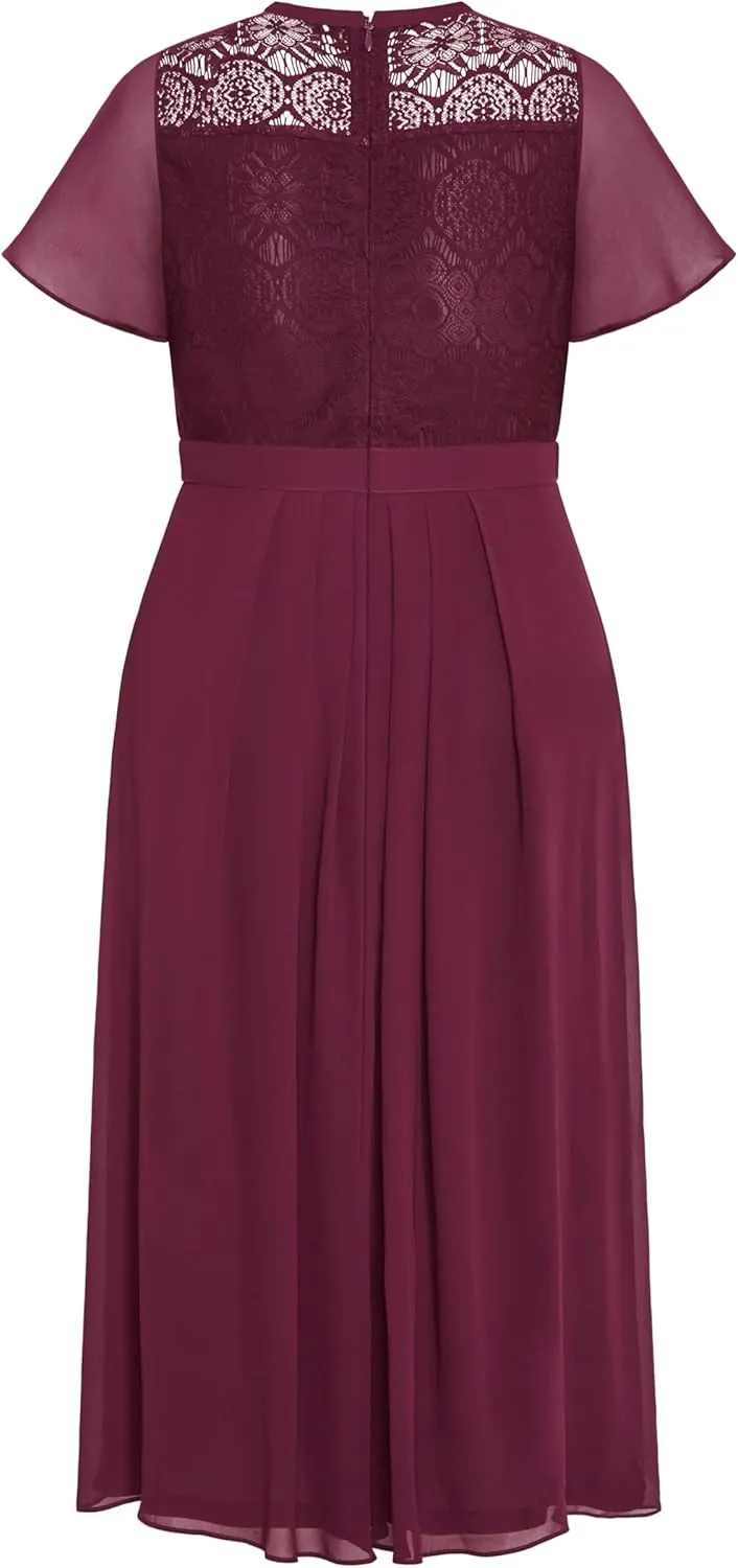 City Chic Women's Plus Size Dress Lace Niki