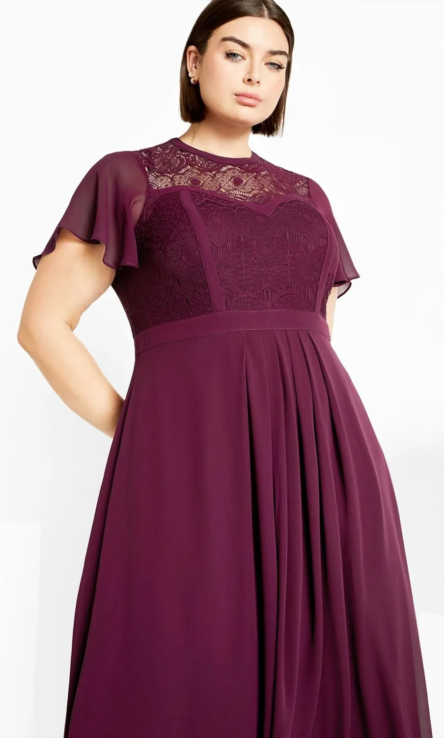 City Chic Women's Plus Size Dress Lace Niki