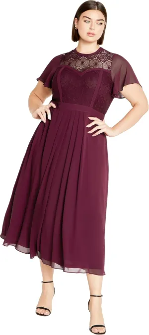 City Chic Women's Plus Size Dress Lace Niki