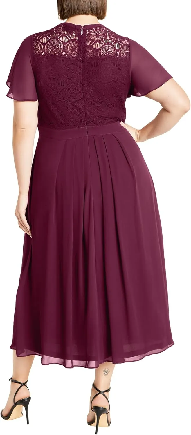 City Chic Women's Plus Size Dress Lace Niki