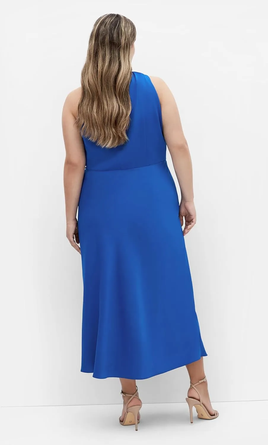 City Chic Women's Plus Size Dress-Limelight Halter Midi