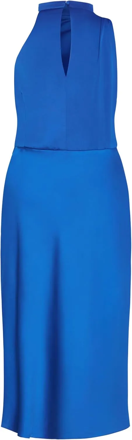 City Chic Women's Plus Size Dress-Limelight Halter Midi