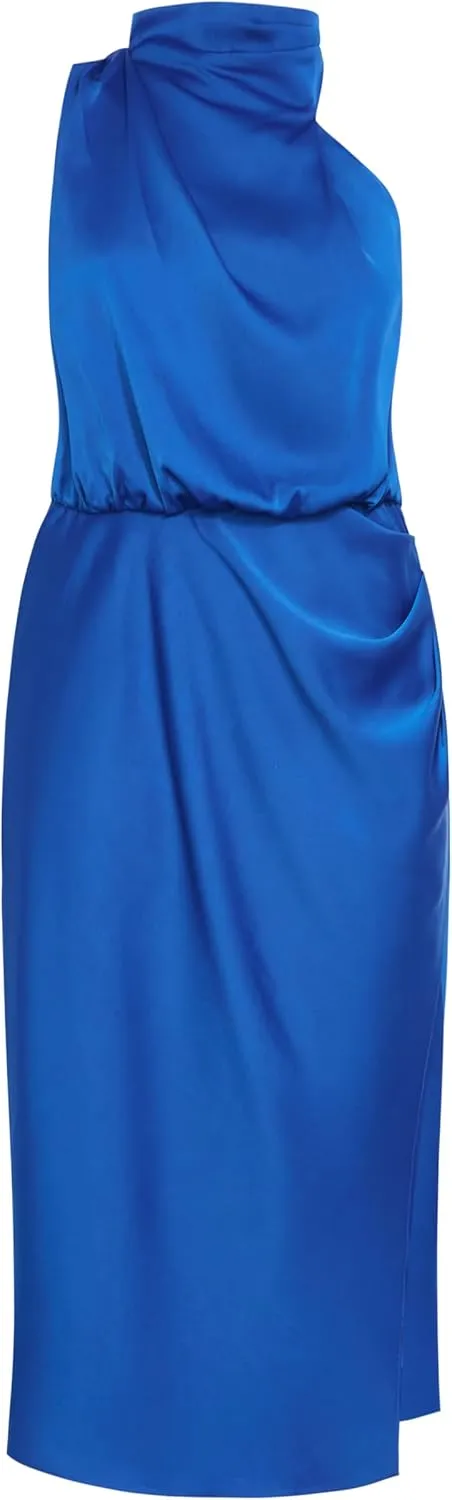 City Chic Women's Plus Size Dress-Limelight Halter Midi