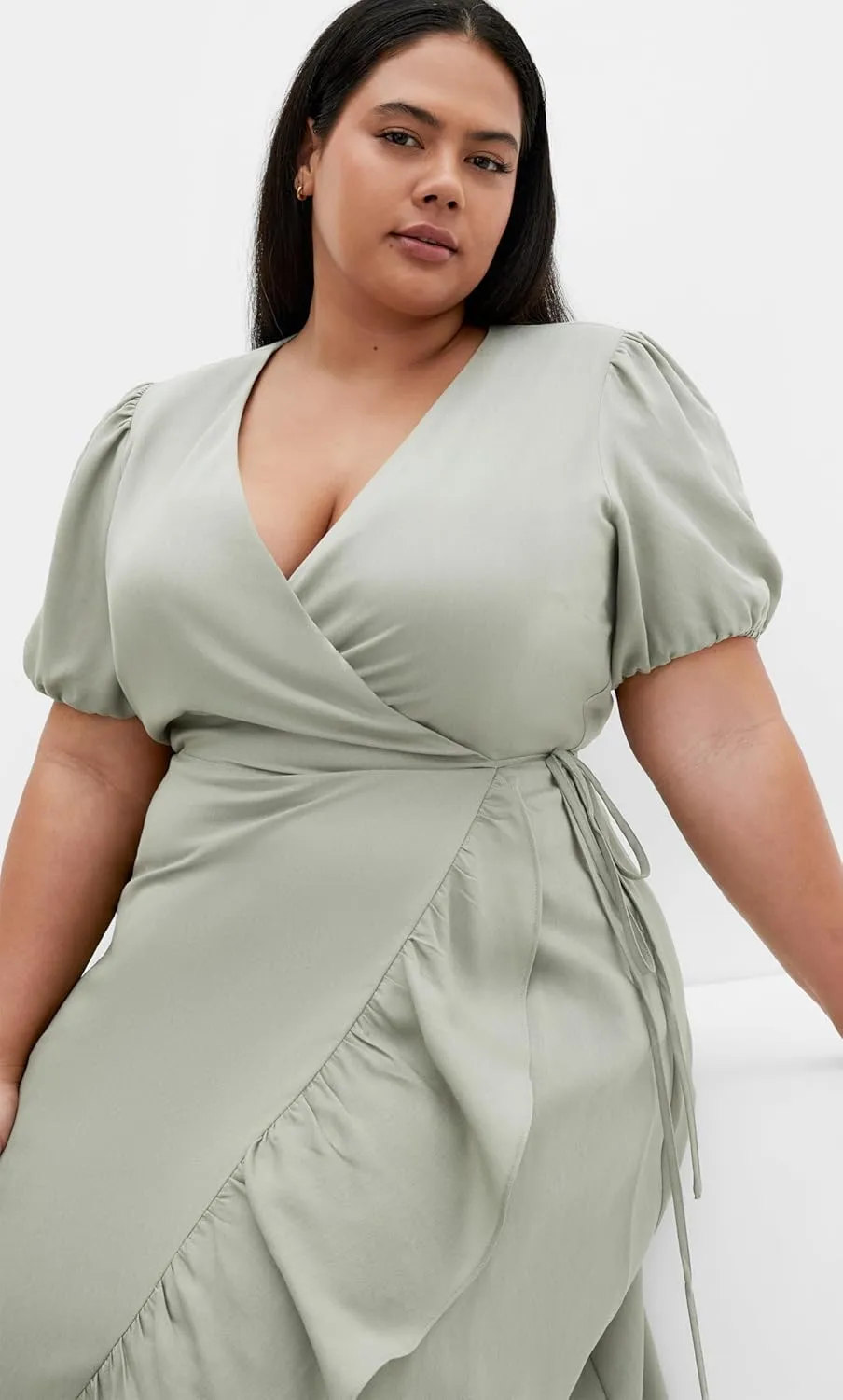 City Chic Women's Plus Size Dress - Sarina Wrap Midi