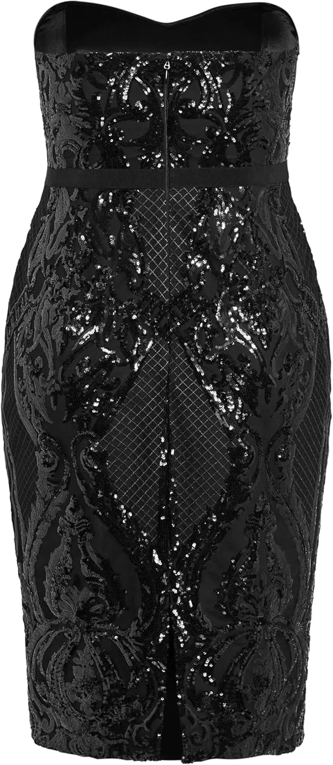 City Chic Women's Plus Size Dress Sequin Sofia Ff