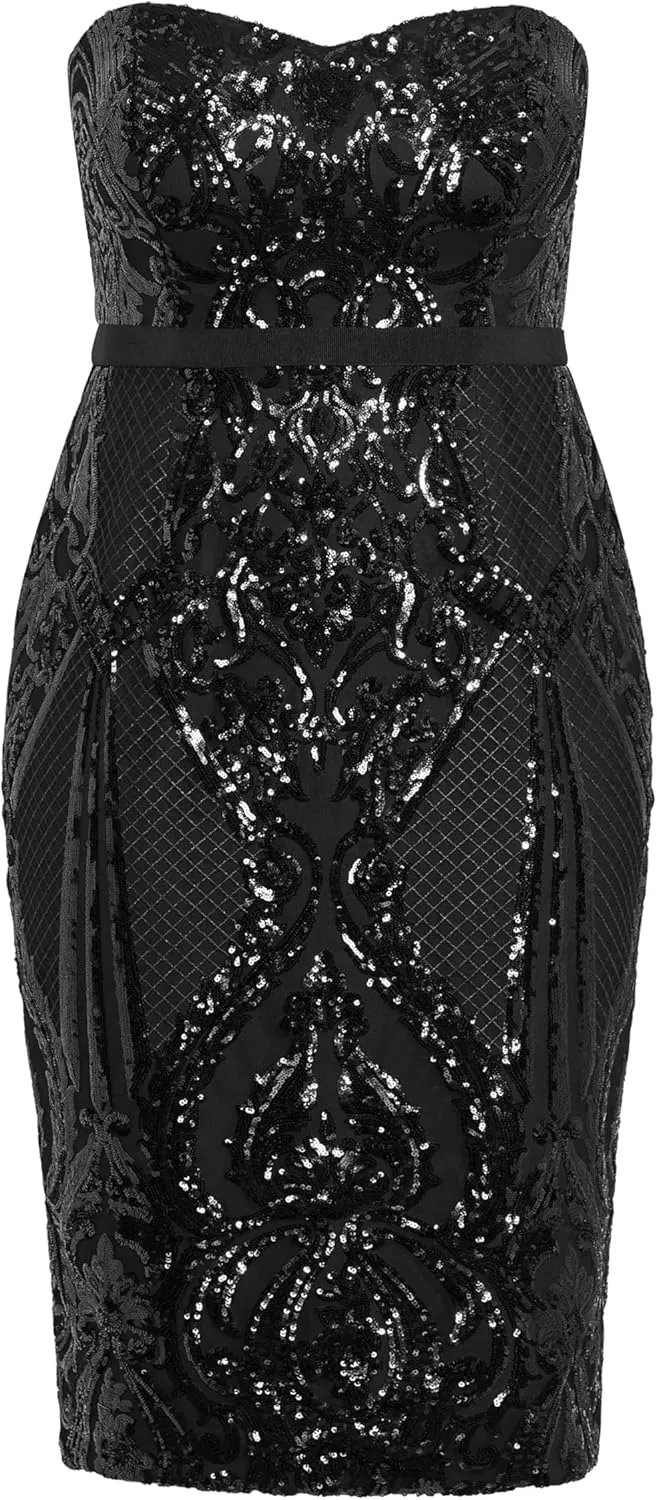 City Chic Women's Plus Size Dress Sequin Sofia Ff