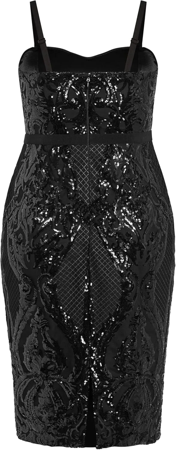 City Chic Women's Plus Size Dress Sequin Sofia Ff