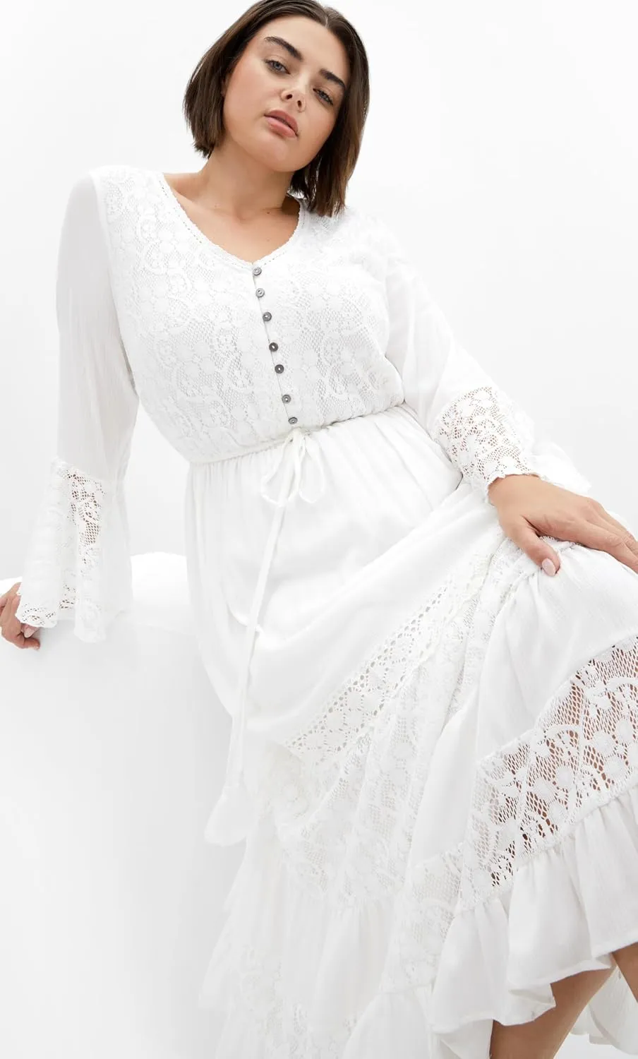 City Chic Women's Plus Size Maxi Dress - Tisha Lace