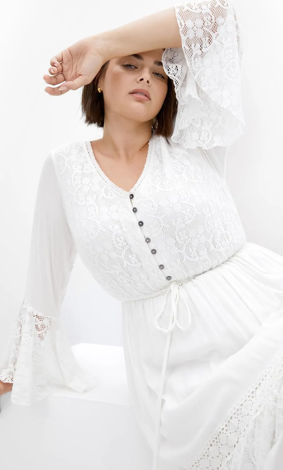 City Chic Women's Plus Size Maxi Dress - Tisha Lace