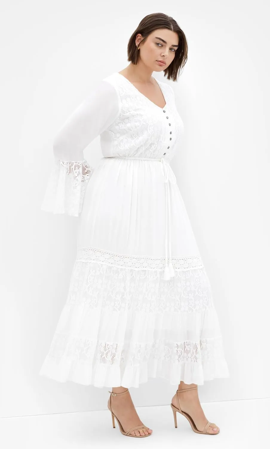 City Chic Women's Plus Size Maxi Dress - Tisha Lace