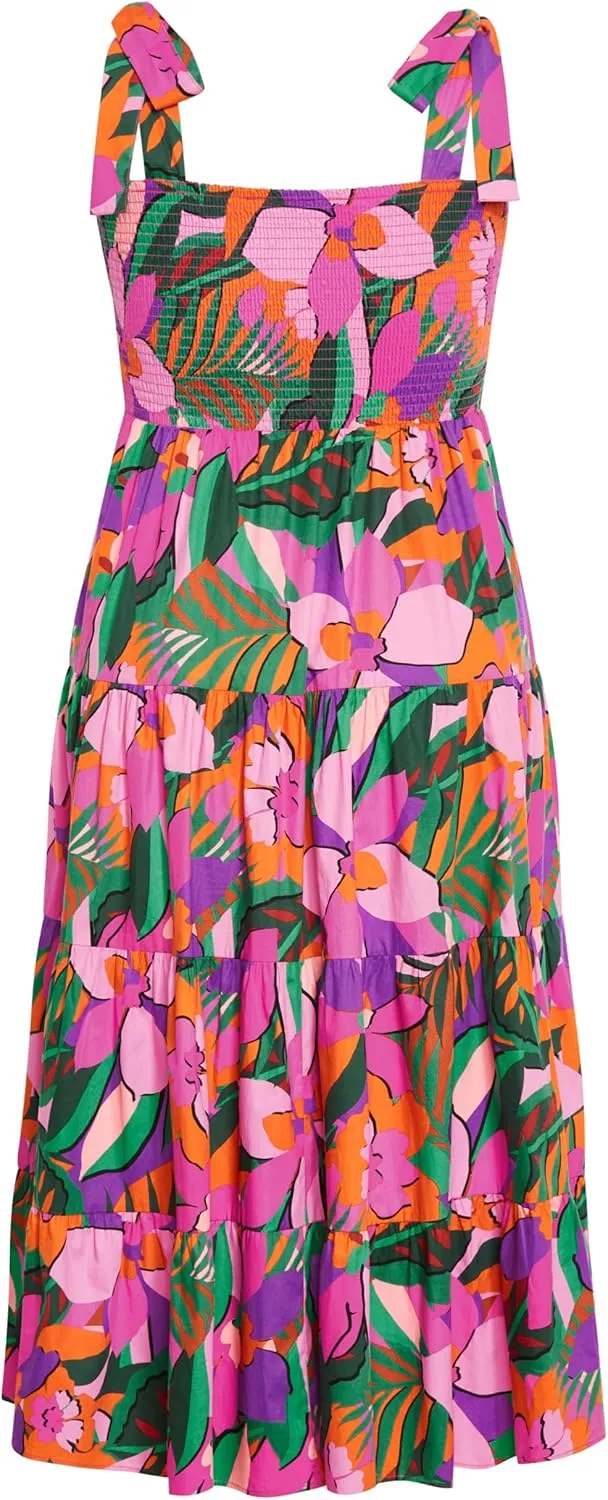 City Chic Women's Plus Size Sicilia Print Maxi Dress