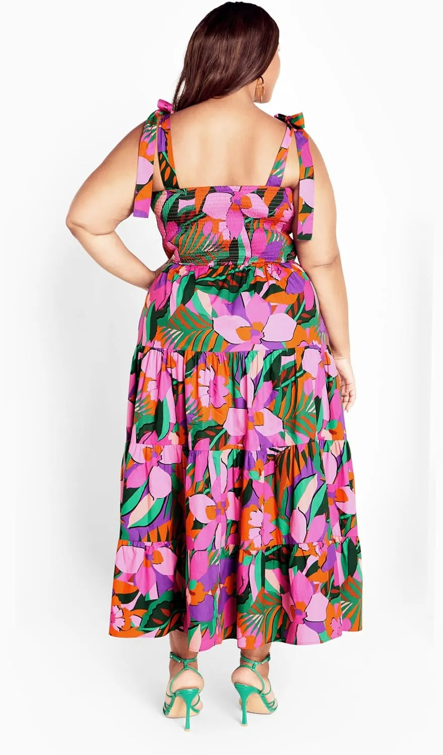 City Chic Women's Plus Size Sicilia Print Maxi Dress
