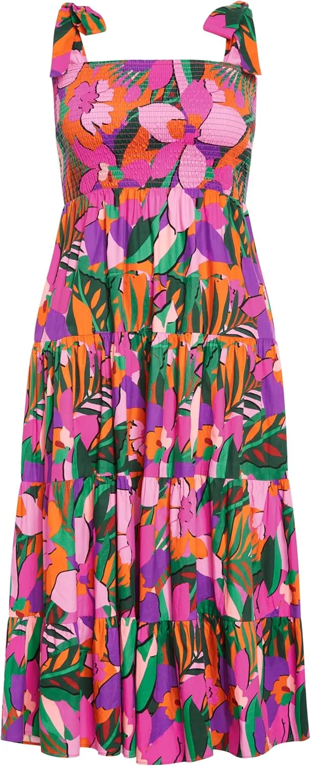 City Chic Women's Plus Size Sicilia Print Maxi Dress