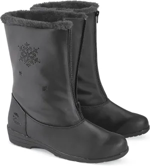 Collections Etc Totes Snowflake Wide Width Winter Boots with Zip Front