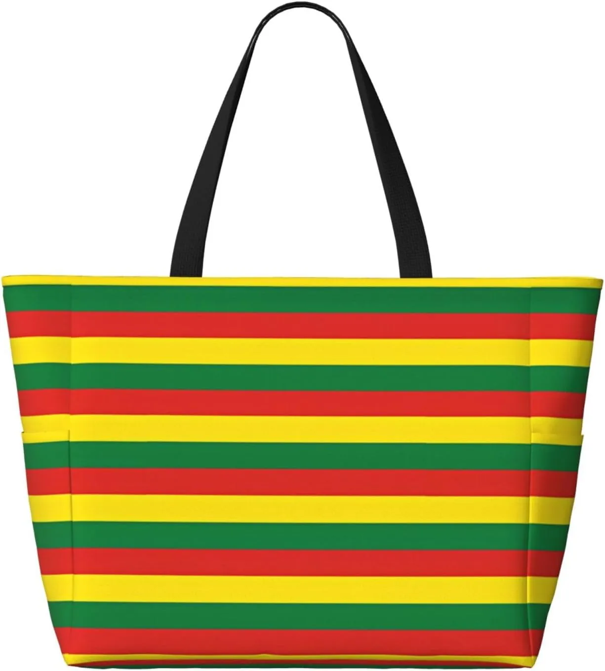 Colombia American Flag Women Large Beach Bag Travel Weekender Foldable Tote Bag for Pool Beach Vacation Gym