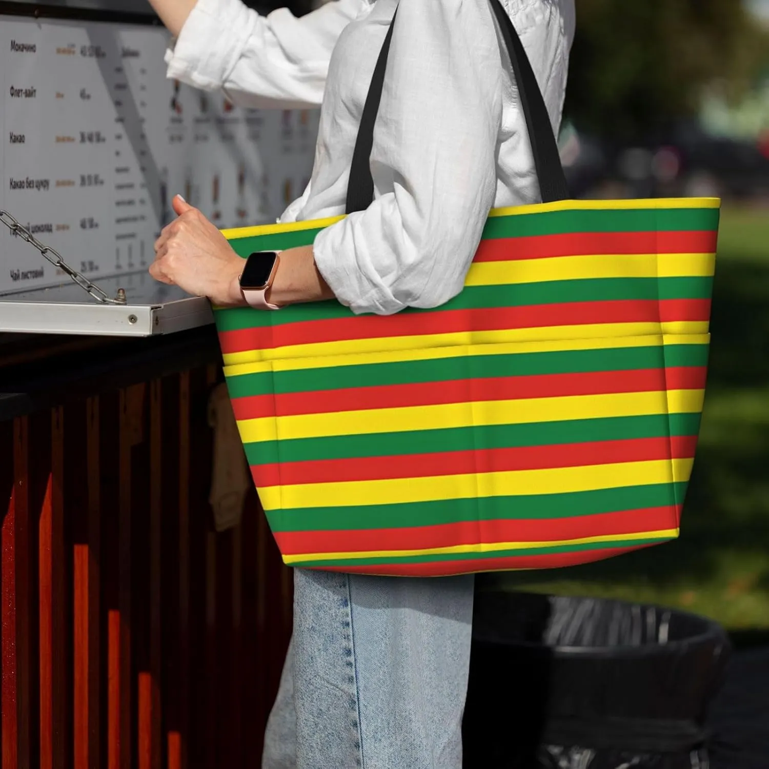 Colombia American Flag Women Large Beach Bag Travel Weekender Foldable Tote Bag for Pool Beach Vacation Gym