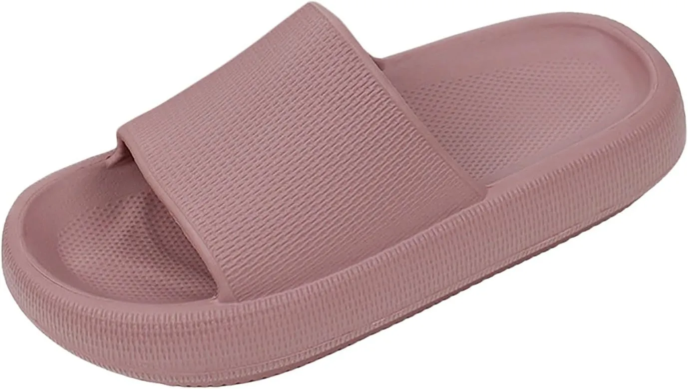 Comfortable Slip on Slide Sandals for Women Shower Shoes with Drainage Holes Bathroom Slipper Slides for Women