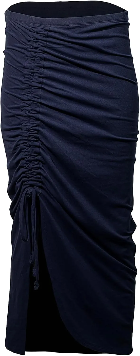 Coolibar UPF 50  Women's Bayfront Ruched Maxi Skirt - Sun Protective
