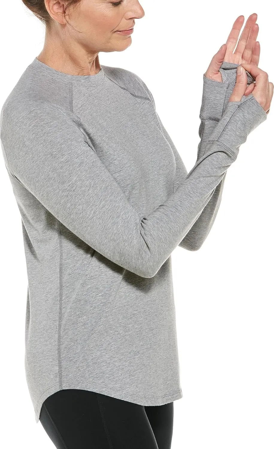 Coolibar UPF 50  Women's LumaLeo Long Sleeve T-Shirt - Sun Protective