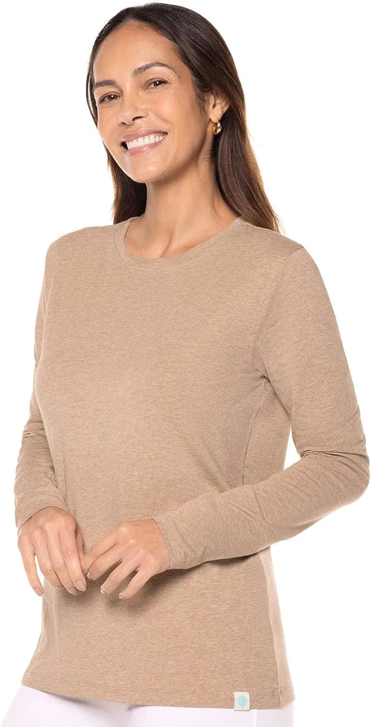 Coolibar UPF 50  Women's Morada Everyday Long Sleeve T-Shirt - Sun Protective