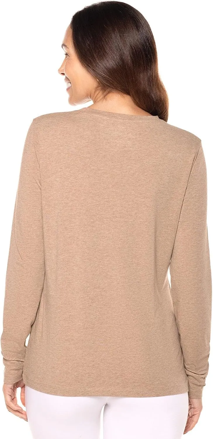 Coolibar UPF 50  Women's Morada Everyday Long Sleeve T-Shirt - Sun Protective
