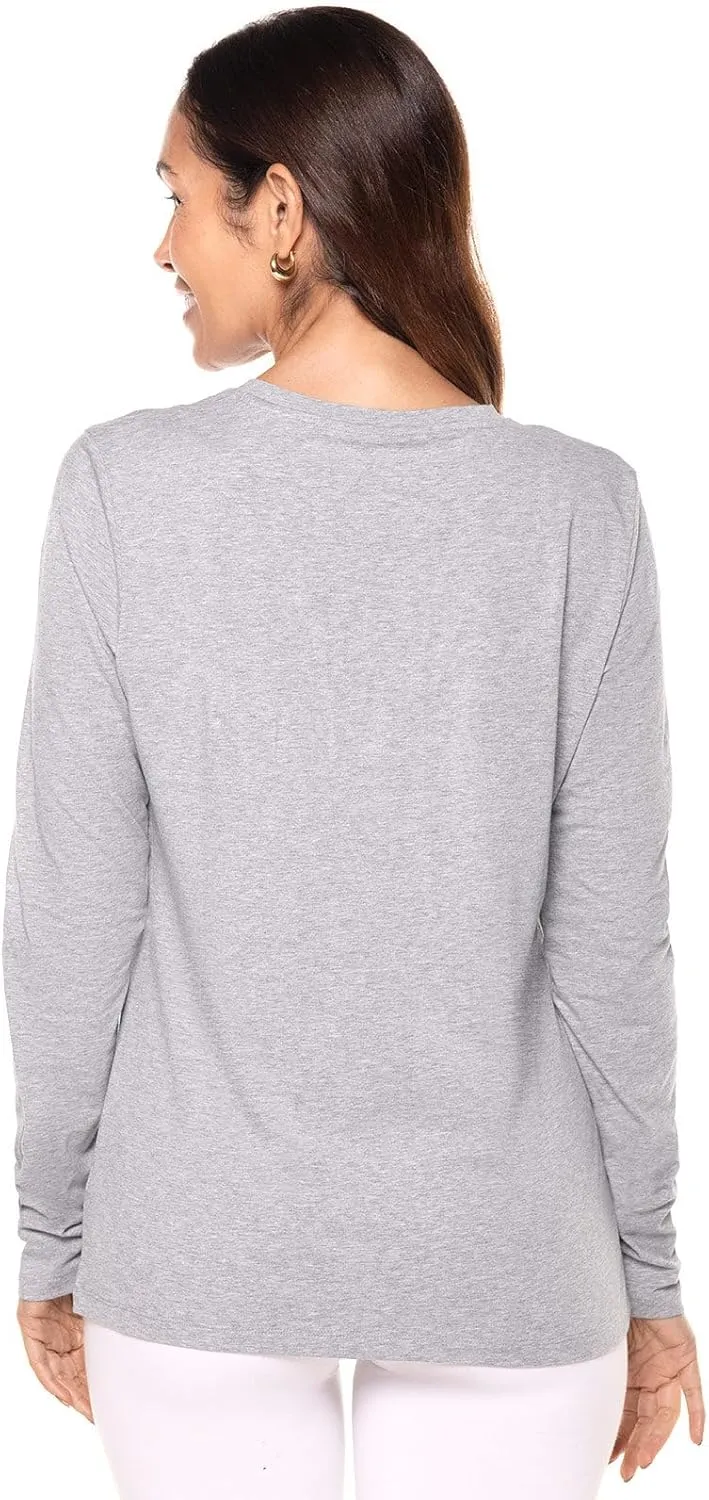 Coolibar UPF 50  Women's Morada Everyday Long Sleeve T-Shirt - Sun Protective