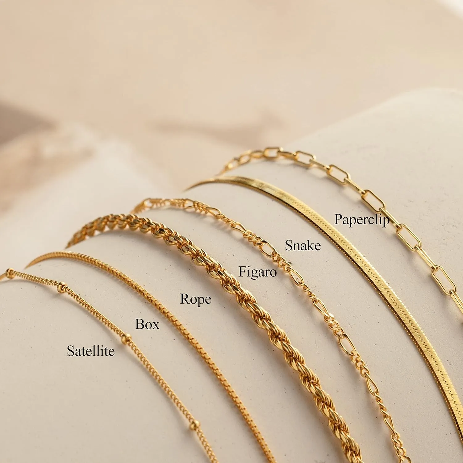 DEARMAY Dainty Silver Bracelets for Women Trendy, 925 Sterling Silver Jewelry Set for Women Bracelets for Women Paperclip Box Herringbone Figaro Rope Chain Bracelet Fashion Pack Gifts for Women