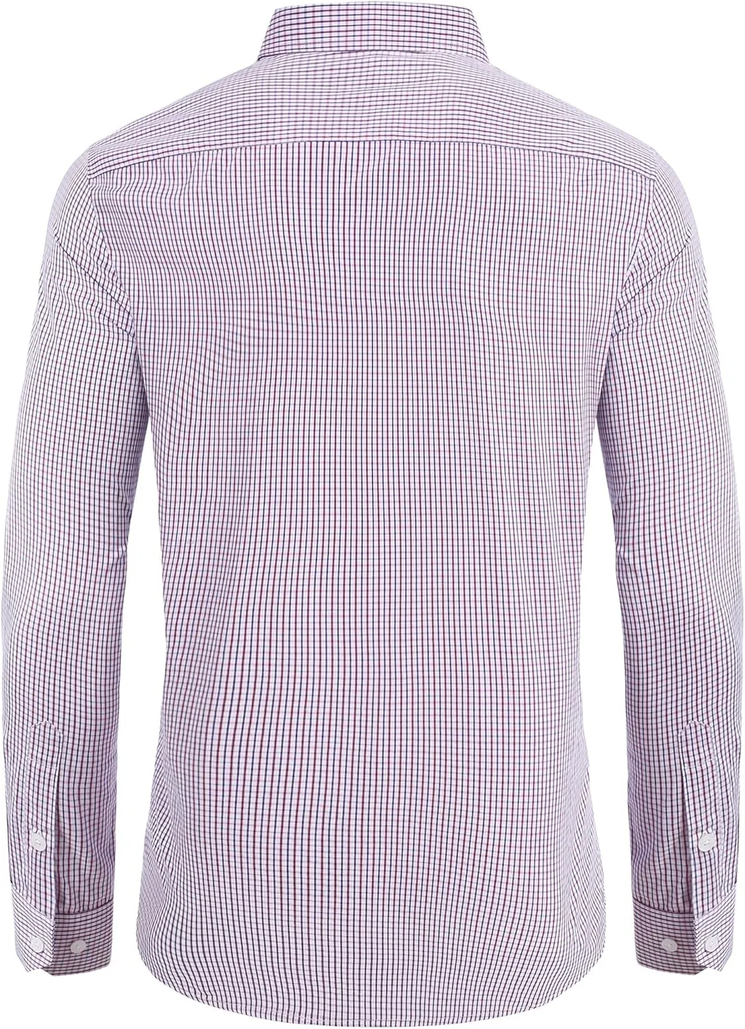 DEMEANOR Men's Button Down Shirts Plaid Dress Shirts Wrinkle Free Business Casual Long Sleeve Regular Fit Shirt