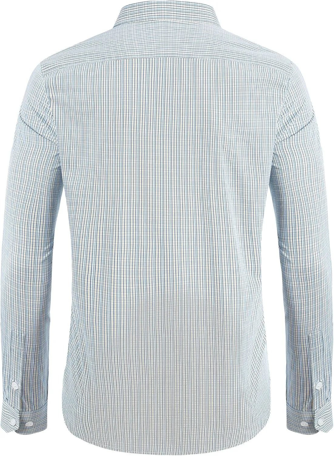 DEMEANOR Men's Button Down Shirts Plaid Dress Shirts Wrinkle Free Business Casual Long Sleeve Regular Fit Shirt