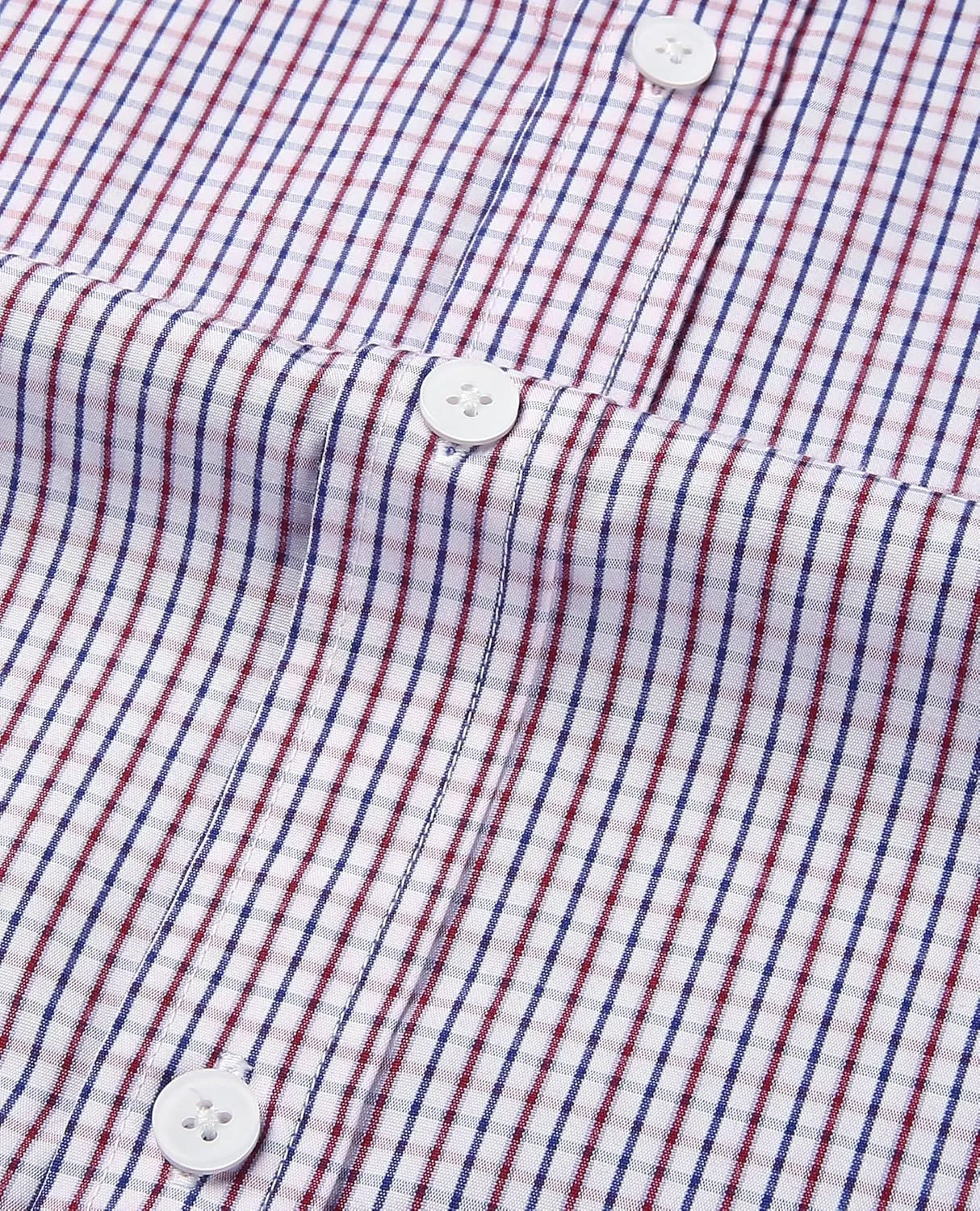 DEMEANOR Men's Button Down Shirts Plaid Dress Shirts Wrinkle Free Business Casual Long Sleeve Regular Fit Shirt